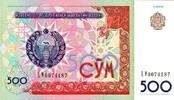 Ouzbékistan 500 Sum USBEKISTAN - PICK 81 - 500 SUM - 1999 -