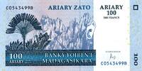 Madagascar 100 Ariary MADAGASCAR - PICK 86 - 100 ARIARY / 500 FRANCS - 2004 - NEUF -