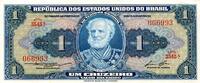 Brésil 1 Cruzeiro BRASILIEN - PICK 150 d - 1 CRUZEIRO - UNDATIERT (1958) - Serie 3545 A -