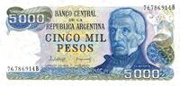 Argentine 5.000 Pesos ARGENTINIEN - PICK 305 b - 5.000 PESOS - UNDATIERT (1977-83) -