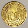 Madagascar 10 Francs MADAGASKAR - KM E4 - 10 FRANCS 1953 - AUFSATZ -