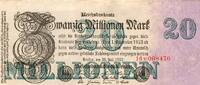 Allemagne 20 Millionen Mark DEUTSCHLAND - PICK 97 b - 20 MILLIONEN MARK - 25/07/1923 -
