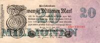 Allemagne 20 Millionen Mark DEUTSCHLAND - PICK 97 b - 20 MILLIONEN MARK - 25/07/1923 -