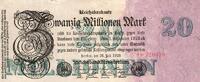 Allemagne 20 Millionen Mark DEUTSCHLAND - PICK 97 a - 20 MILLIONEN MARK - 25/07/1923 -