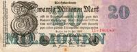 Allemagne 20 Millionen Mark DEUTSCHLAND - PICK 97 b - 20 MILLIONEN MARK - 25/07/1923 - - SERIENNUMMER 180180 -