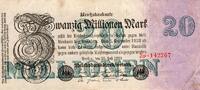 Allemagne 20 Millionen Mark DEUTSCHLAND - PICK 97 a - 20 MILLIONEN MARK - 25/07/1923 -