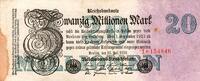 Allemagne 20 Millionen Mark DEUTSCHLAND - PICK 97 a - 20 MILLIONEN MARK - 25/07/1923 -