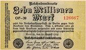 Allemagne 10 Millionen mark DEUTSCHLAND - PICK 106 - 10 MILLIONEN MARK - 22/08/1923 -