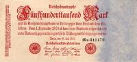 Allemagne 500.000 Mark DEUTSCHLAND - PICK 92 - 50.000 MARK - 25/07/1923 -