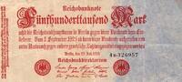 Allemagne 500.000 Mark DEUTSCHLAND - PICK 92 - 50.000 MARK - 25/07/1923 -