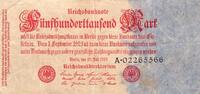 Allemagne 500.000 Mark DEUTSCHLAND - PICK 92 - 50.000 MARK - 25/07/1923 -