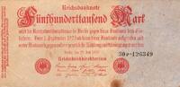 Allemagne 500.000 Mark DEUTSCHLAND - PICK 92 - 50.000 MARK - 25/07/1923 -