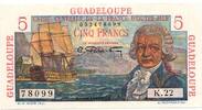 Guadeloupe 5 Francs GUADELOUPE – PICK 31 – 5 FRANCS – UNDATIERT (1947-49) -