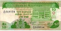 Ile Maurice 10 Rupees MAURITIUS - PICK 35 - 10 RUPEES - NO DATE (1985) -