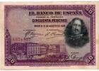 Espagne 50 Pesetas SPANIEN - PICK 75 a - 50 PESETAS - 15/08/1928 -