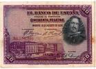 Espagne 50 Pesetas SPANIEN - PICK 75 a - 50 PESETAS - 15/08/1928 - SERIE A -