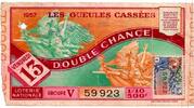 France FRANKREICH - NATIONALE LOTTERIE - DAS KRUMMIGE GESICHT - 1957 -