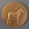 France TIERE MEDAILLE - ESEL - BRONZE -