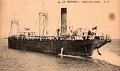 France KOMITAT 76470 - LE TREPORT - ABFAHRT EINES SCHIFFES -