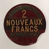 Algérie ALGIER - CASINO-CHIP - 2 NEUE FRANCS -