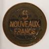 Algérie ALGIER - CASINO-CHIP - 5 NEUE FRANCS -