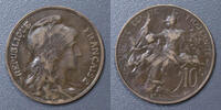 France 10 Centimes FRANKREICH - KM 843 - 10 CENTIMES 1911 - TYP DUPUIS -