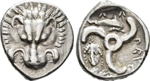 GREEK WORLD AR 1/3 Stater Dynasts of Lycia. Perikles, ca. 380-360 BC RARE ISSUE! near EF