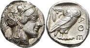 GREEK WORLD Tetradrachm Attica. Athens, circa 454-404 BC EF