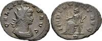 ROMAN EMPIRE Antoninianus Gallienus, 253-268, Rome mint. Excellent portrait! -