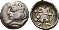 CENTRAL ASIA SOGDIANA Samarkand (Pre–Ikhshid). AD 4th–5th century. Archer Series. Obol  good VF