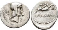 ROMAN REPUBLIC Denarius L. Calpurnius Piso Frugi, 90 BC. Rome mint. VF 120,00 EUR  zzgl. 12,50 EUR Versand