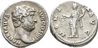ROMAN EMPIRE Hadrian (AD 117–138). AD 136, Rome mint. Denarius  VF