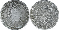 Demi-écu aux trois couronnes Louis XIV - Demi-écu aux trois couronnes - 1710 C - Caen -