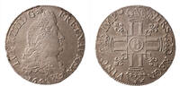  Louis XIV - 1/2 écu d argent - 1692 B Rouen Demi-écu 1693 ss+