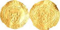 Écu d'or à la couronne Charles VI - Écu d'or à la couronne - Saint-Quentin - NGC MS 61 -
