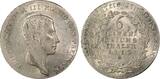 Preußen  1/6 Thaler Friedrich III - Arms - 1813 A - PCGS AU 58 II / VZ