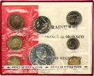 Monaco 1974 Set of 8 coins Rainier III - 1949-1974 - 25 yeras of Reign I- / VZ+ / VZ-ST