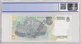 Argentinien  5 Pesos Jose de San Martin - 1992 - Specimen - PCGS 66 OPQ I / ST