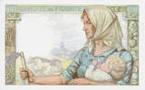 Frankreich 1942 10 Francs Miner - 15-10-1942 Serial Q.11 - AU I- / VZ+ / VZ-ST