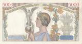 Frankreich 1935 5000 Francs Victory - 11-07-1935 Serial G.36 - VF III / SS
