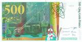 Frankreich  500 Francs Pierre and Marie Curie - 1998 WITHOUT SECURITY TREAD - UNC I / ST