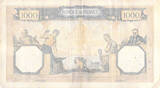 Frankreich 1937 1000 Francs Ceres and Mercury - 16-12-1937 Serial P.3130 - F to VF III / SS