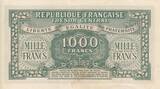 Frankreich  1000 Francs Marianne - 1945 Letter E- Serial 89 E - XF II / VZ