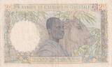 Französisches Westafrika  25 Francs - Woman, Man with a cow - 1943 - Serial S.2090 - VF+ - P.38 III / SS+
