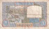 Frankreich 1940 20 Francs - Science et Travail - 11-07-1940 - Serial D.676 - P.92 III / SS