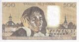 Frankreich 1979 500 Francs - Pascal - 07-06-1979 - Serial D.102 - P.156 II / VZ+