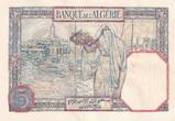 Algerien 1929 5 Francs - Young girl - 27-06-1929 - Serial P.3679 - P.77a II / VZ+