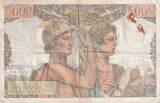 Frankreich 1953 5000 Francs - Sea and Countryside - 02-01-1953 - Serial X.119 - P.131 III / SS