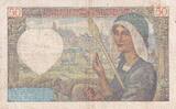 Frankreich 1942 50 Francs - Jacques Coeur - 05-02-1942 - Serial F.166 - P.93 III / SS