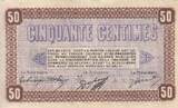 Frankreich 50 centimes 1921 50 Cents - Belfort Chamber of Commerce - 12-10-1921 - Serial A III / SS